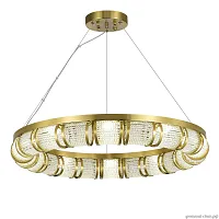 Люстра подвесная Esme SL6011.303.01 ST-Luce прозрачная на 1 лампу, основание латунь в стиле современный Люстра подвесная Esme SL6011.303.01 ST-Luce прозрачная на 1 лампу, основание латунь в стиле современный